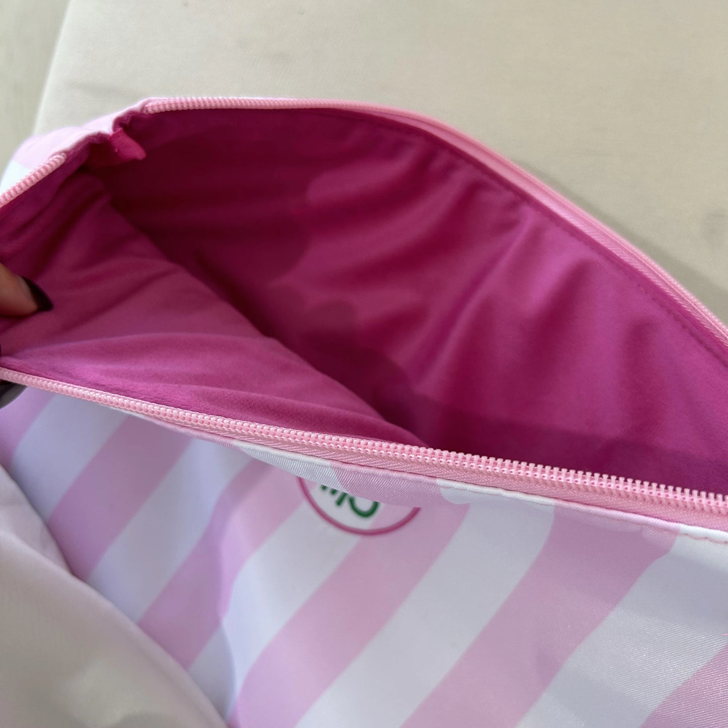 The Club Tile Bag- Striped w/ Tassels & Velvet Liner