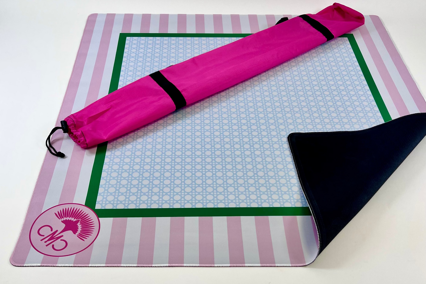 The Club Mat – Pink/White Striped