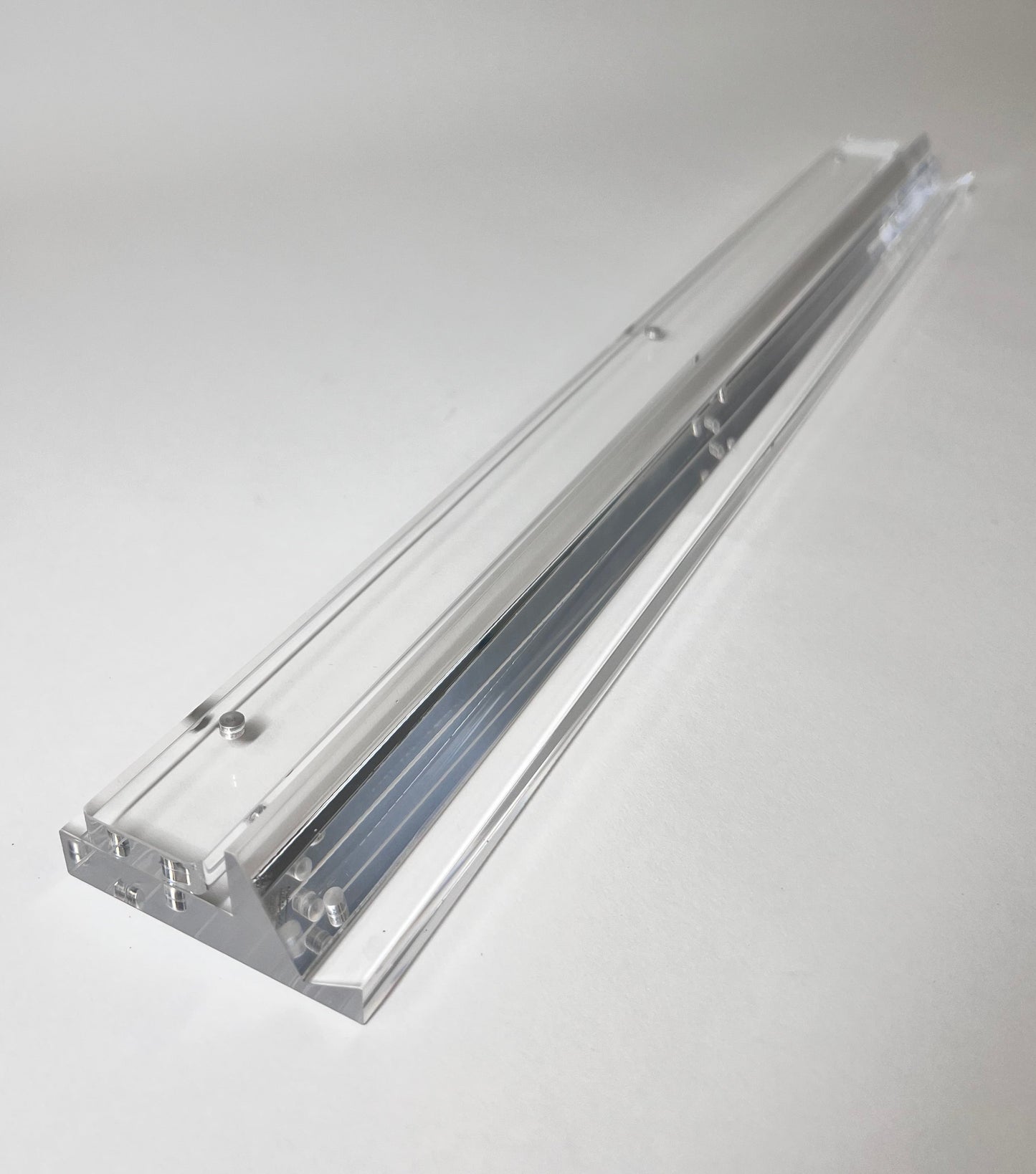 Clear Acrylic MahJong Racks with Magnetic Pushers – Set of 4 (20" long)