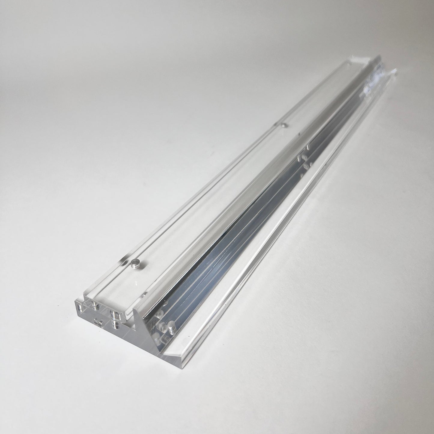 Clear Acrylic MahJong Racks with Magnetic Pushers – Set of 4 (20" long)
