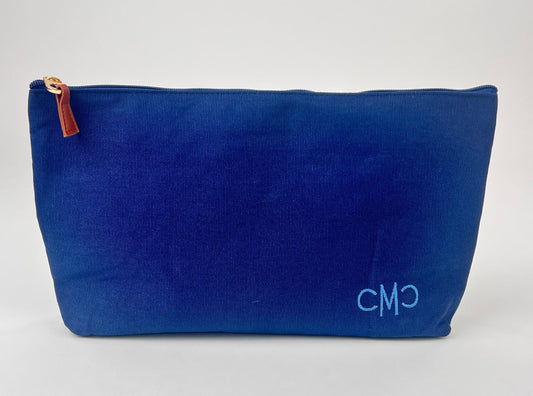 Navy Blue Canvas Tile Bag