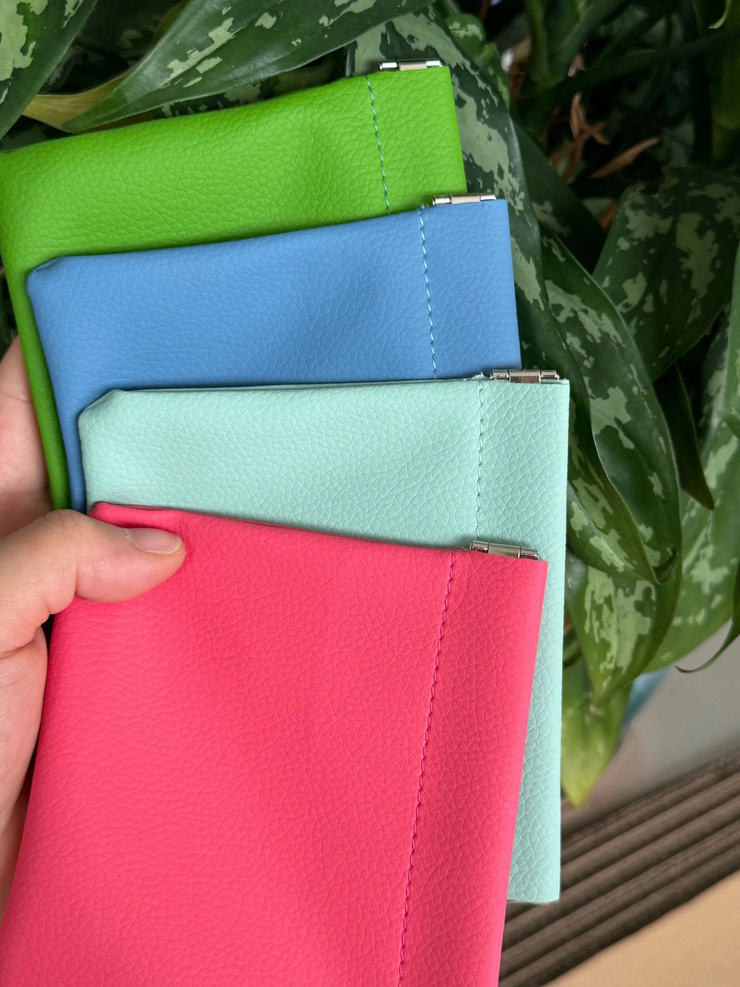 Vegan Leather Change Purse, 4 Color Options