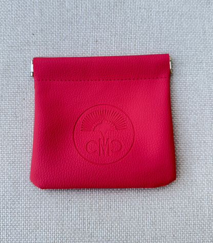 Vegan Leather Change Purse, 4 Color Options