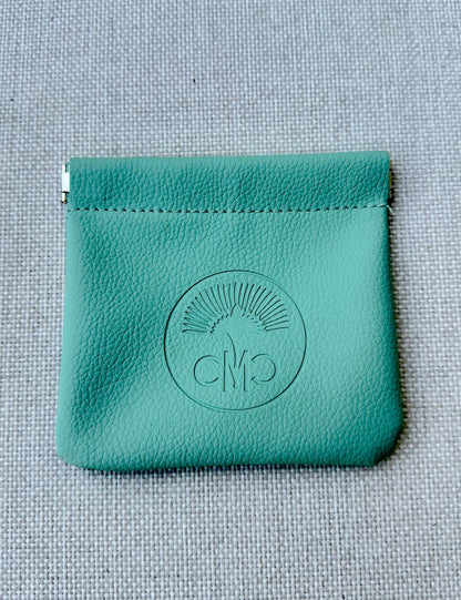Vegan Leather Change Purse, 4 Color Options