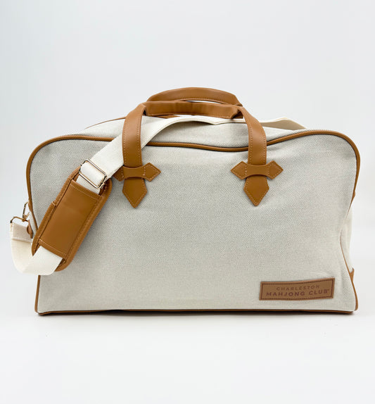 NEW! Canvas & Leather Tote Bag