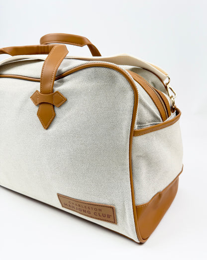 NEW! Canvas & Leather Tote Bag