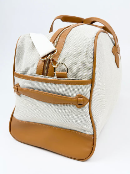 NEW! Canvas & Leather Tote Bag