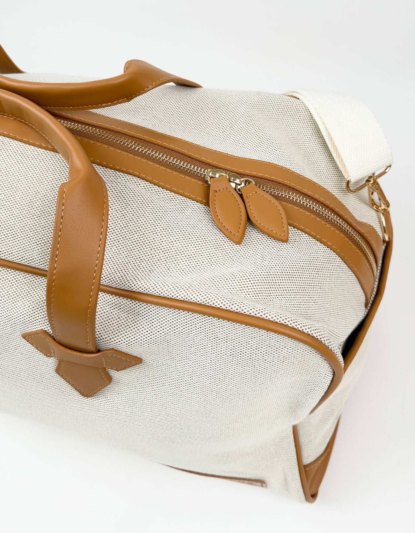 NEW! Canvas & Leather Tote Bag