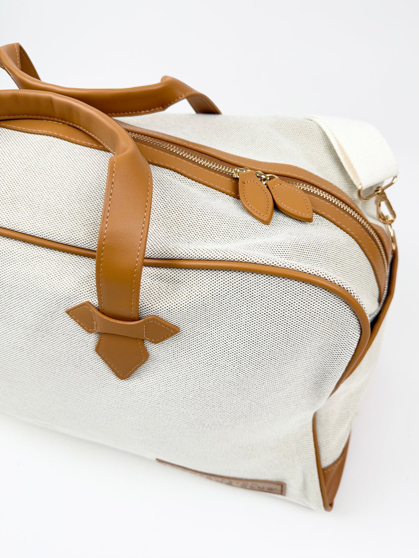 NEW! Canvas & Leather Tote Bag