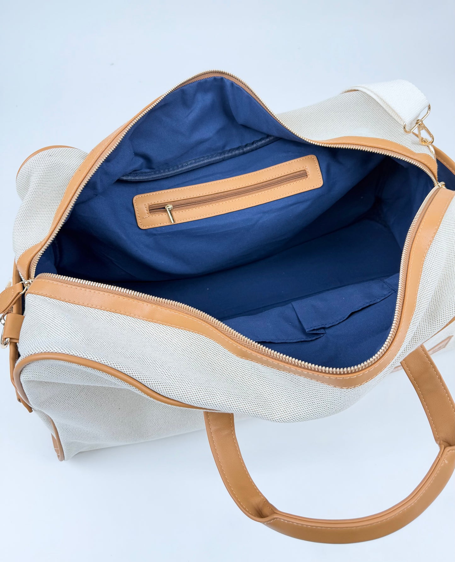 NEW! Canvas & Leather Tote Bag