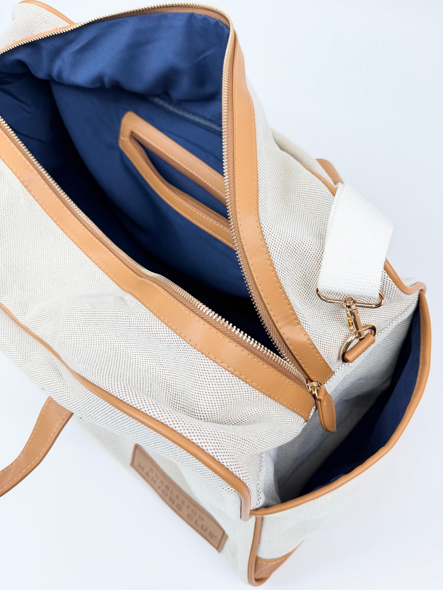 NEW! Canvas & Leather Tote Bag