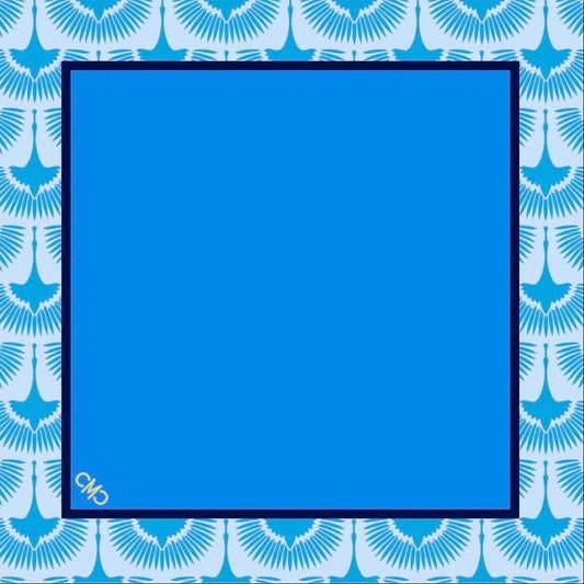 The Migration Mat –Teal & Periwinkle Blue