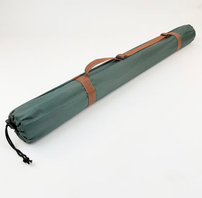 Brown Vegan Leather Mahjong Mat w/ Carrying Bag