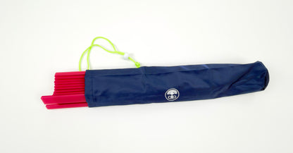 Acrylic Travel Racks & Rack Bag- Hot Pink