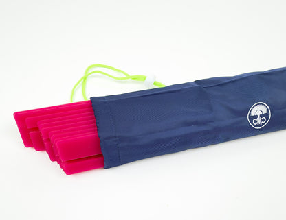 Acrylic Travel Racks & Rack Bag- Hot Pink
