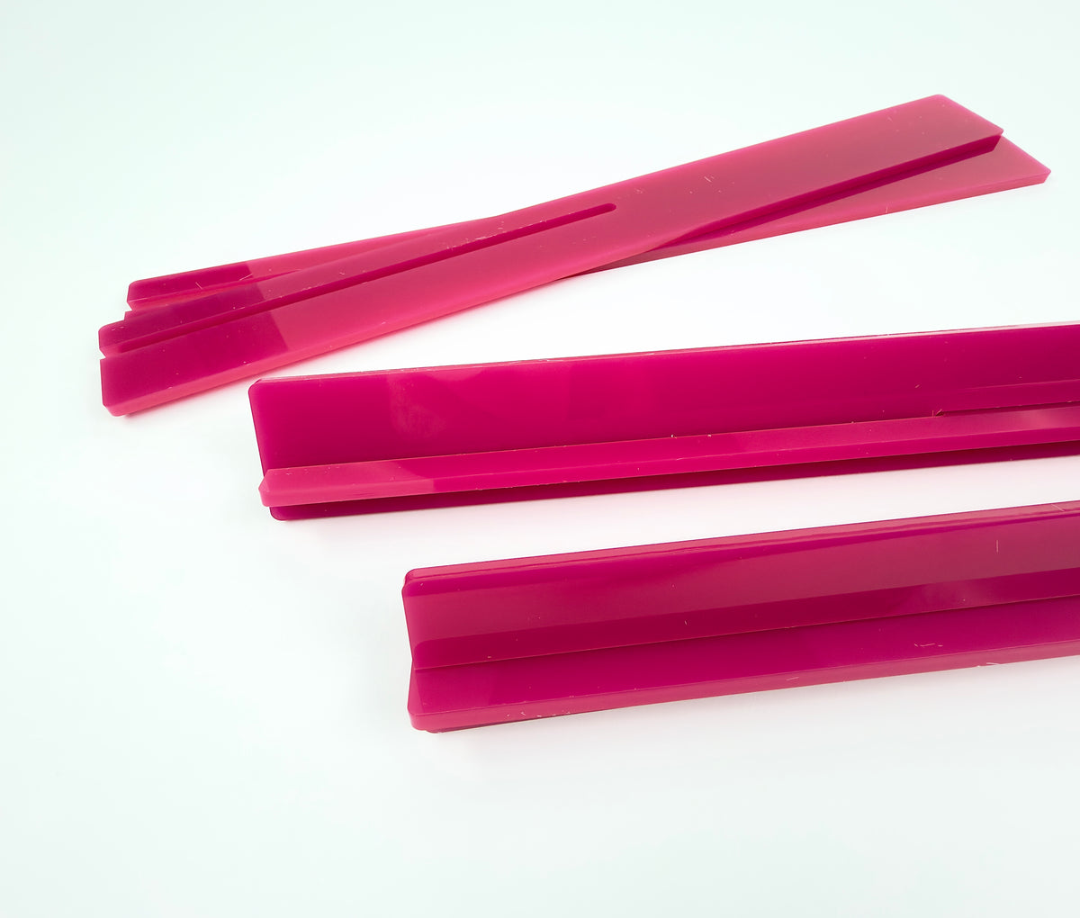 Acrylic Travel Racks & Rack Bag- Hot Pink