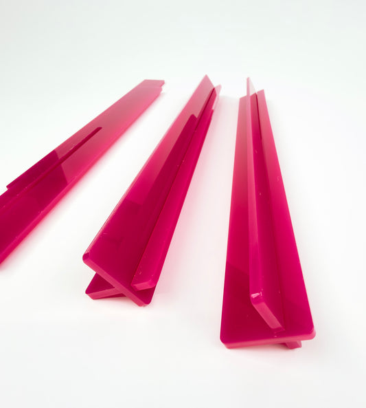 Acrylic Travel Racks & Rack Bag- Hot Pink