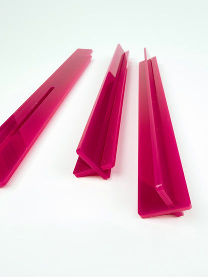 Acrylic Travel Racks & Rack Bag- Hot Pink