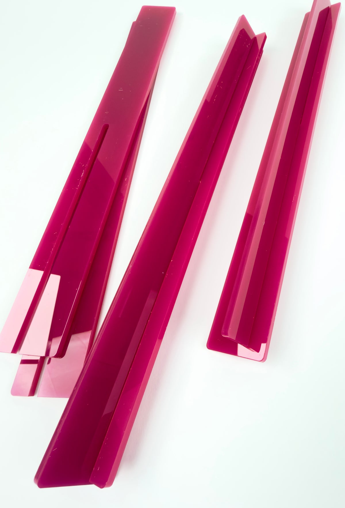 Acrylic Travel Racks & Rack Bag- Hot Pink