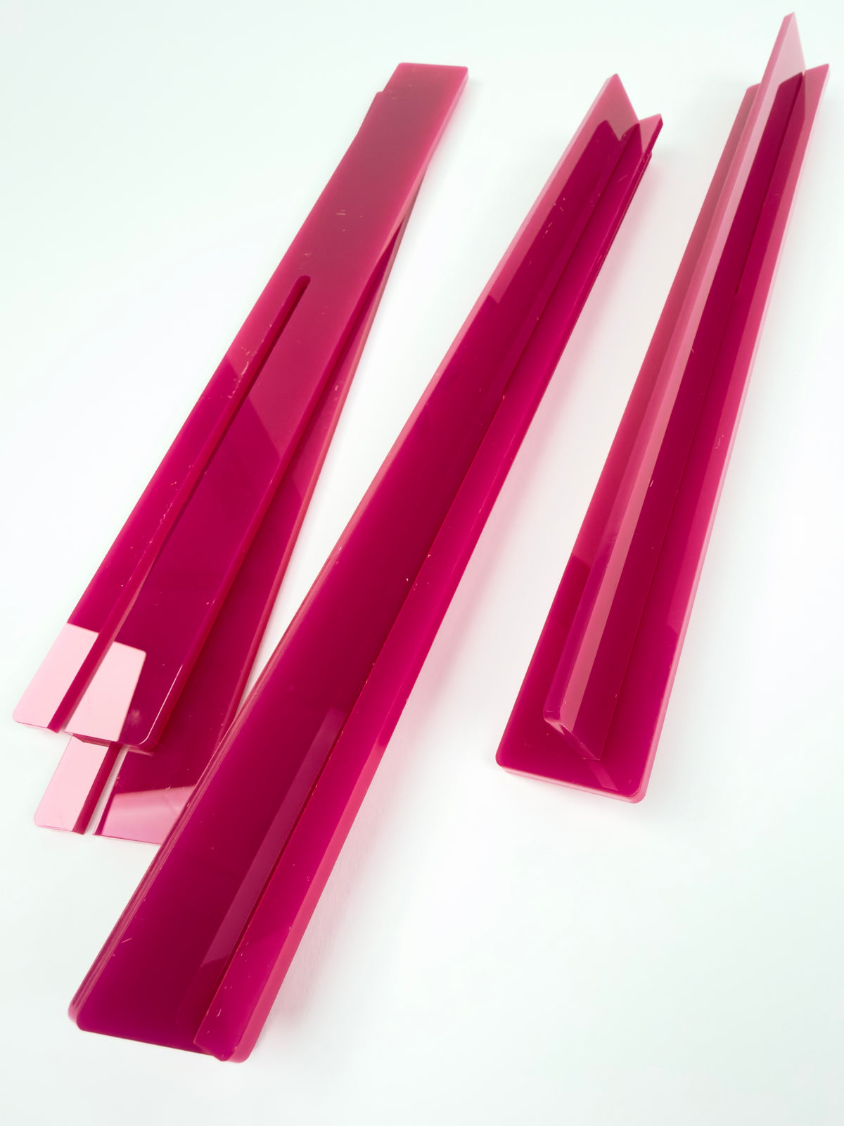 Acrylic Travel Racks & Rack Bag- Hot Pink