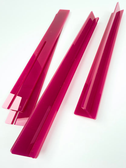 Acrylic Travel Racks & Rack Bag- Hot Pink