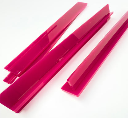 Acrylic Travel Racks & Rack Bag- Hot Pink