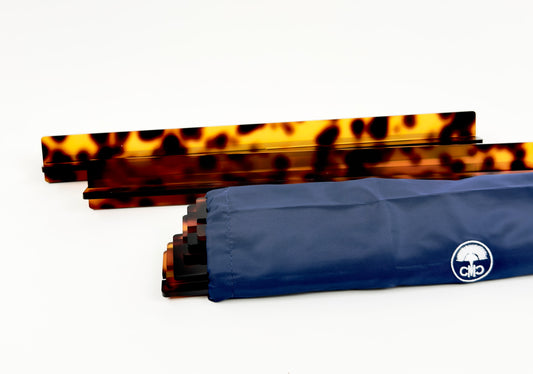 Acrylic Travel Racks & Rack Bag- Tortoise