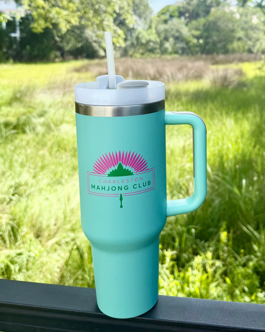 Charleston Mahjong Club 40oz Tumbler with Straw