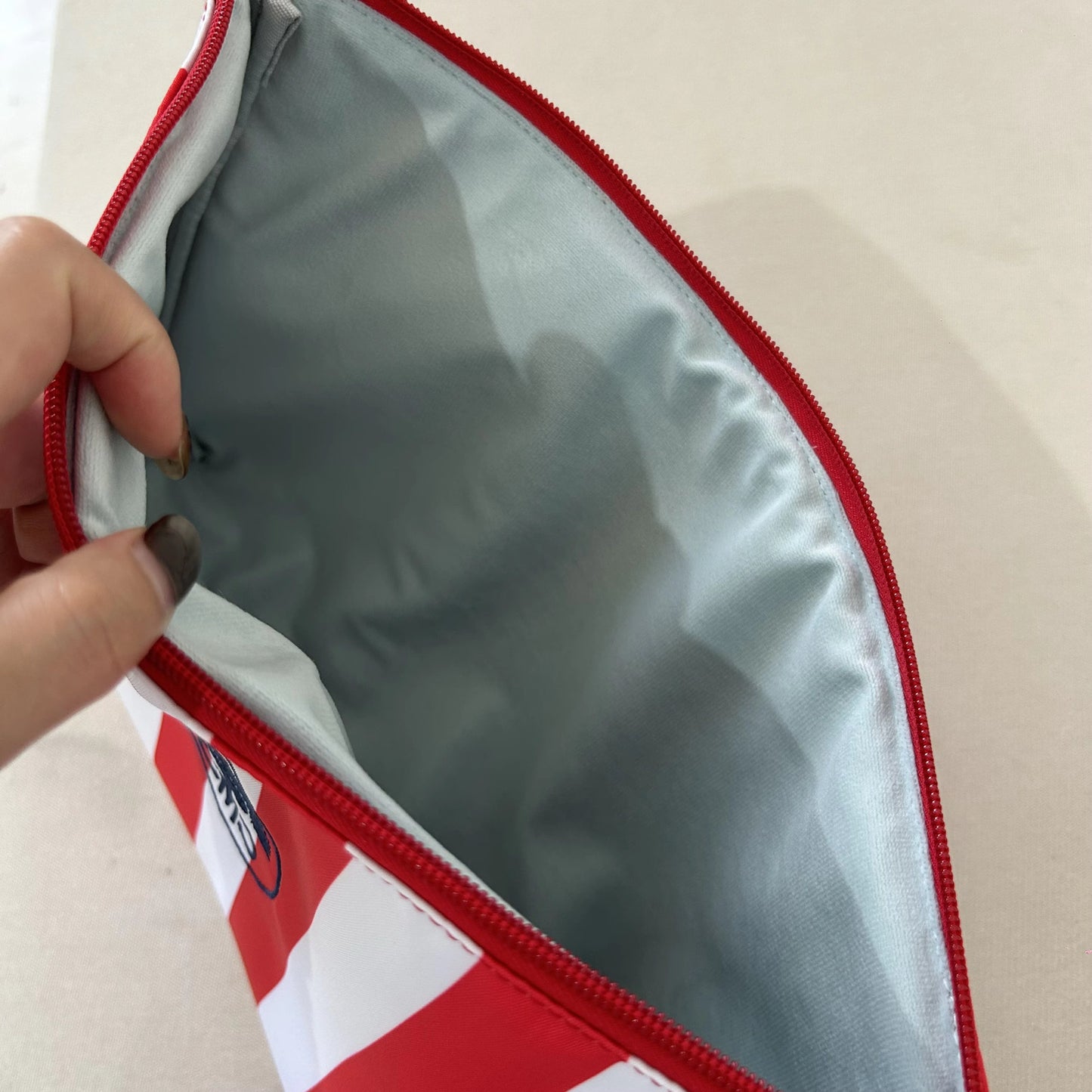 The Club Tile Bag- Striped w/ Tassels & Velvet Liner