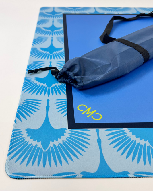 The Migration Mat –Teal & Periwinkle Blue
