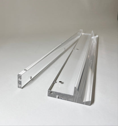 20" Long Clear Acrylic MahJong Racks with Magnetic Pushers – Set of 4