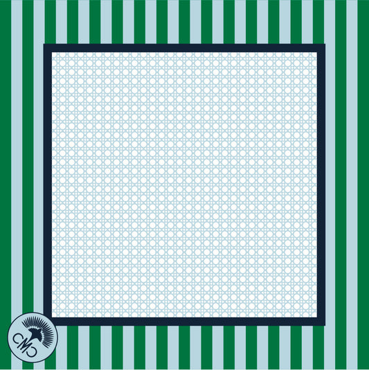 The Club Mat – Blue/Green Stripe