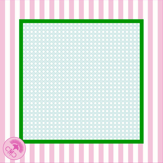 The Club Mat – Pink/White Striped