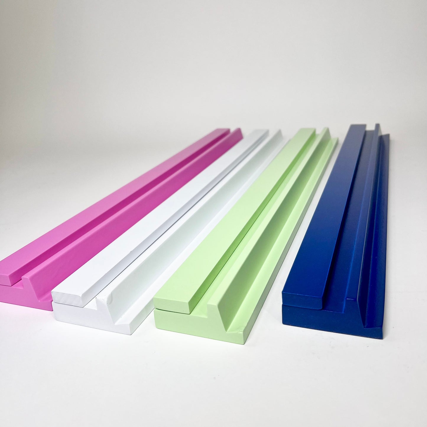 20" Wooden Mahjong Racks with Magnetic Pusher – Set of 4, 4 Color Options