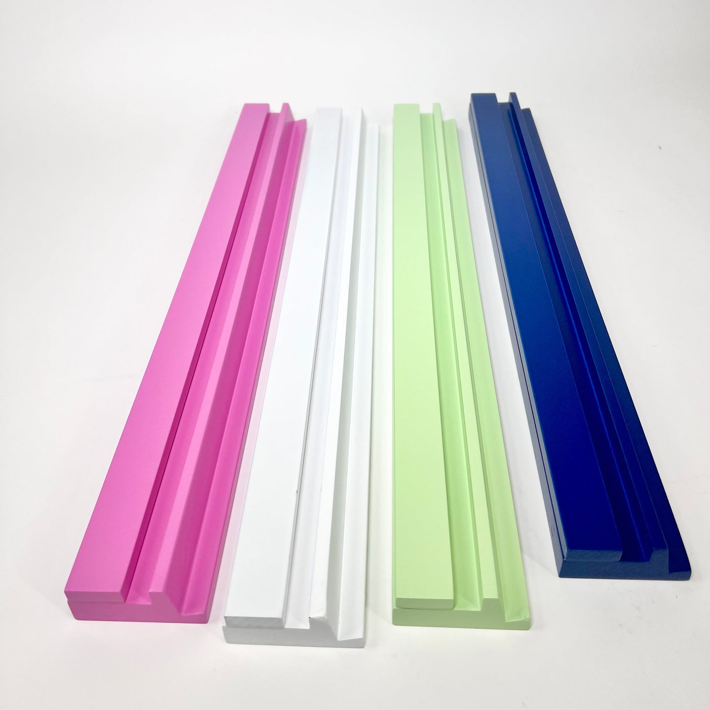 20" Wooden Mahjong Racks with Magnetic Pusher – Set of 4, 4 Color Options