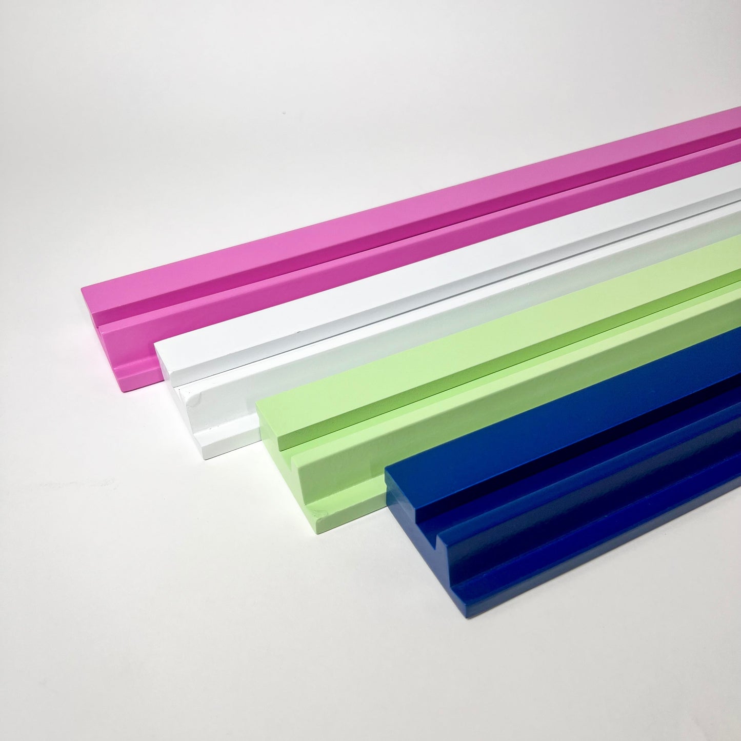 20" Wooden Mahjong Racks with Magnetic Pusher – Set of 4, 4 Color Options