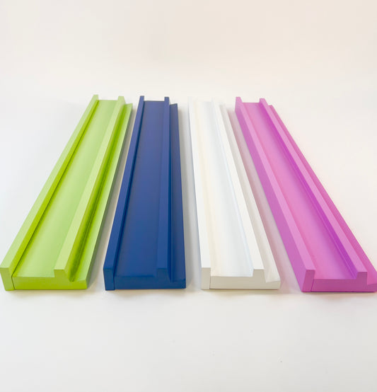 NEW! 20" Wooden Mahjong Racks w/ Strong Magnetic Pusher – Set of 4, 4 Color Options